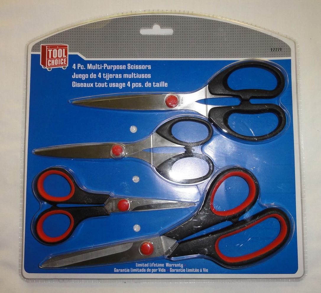 17771 TOOL CHOICE 4PC MULTI-PURPOSE SCISSORS