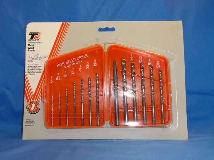 90612 13 pc. High Speed Drill Set 1/16" to 15/64"