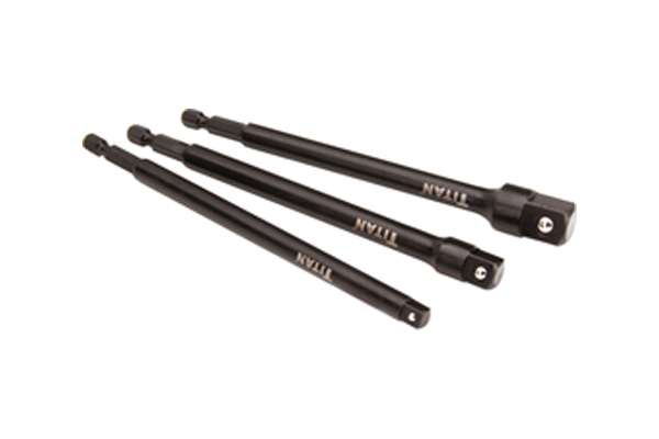 3 Pc. 6" Long Socket Adapter Set by TITAN