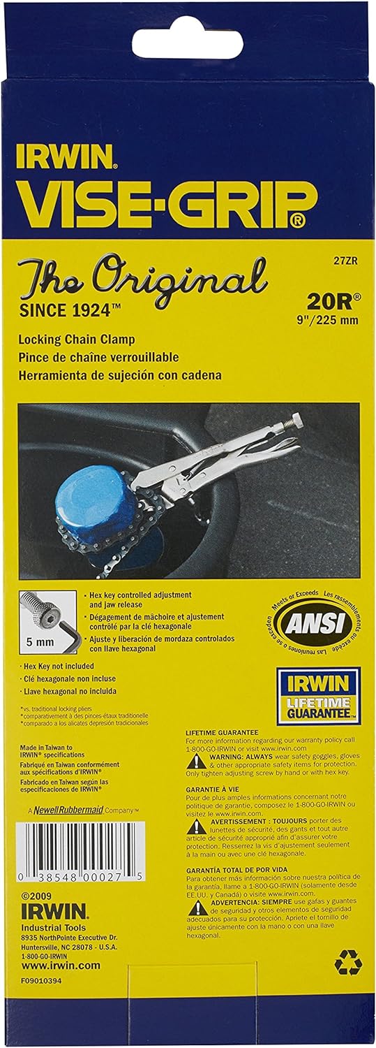 IRWIN VISE-GRIP Original 9" Chain Clamp, Locking 3