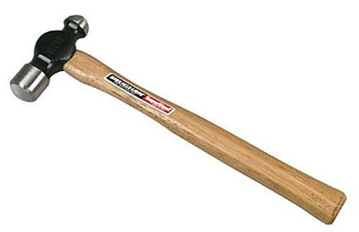 16 OZ PROFESSIONAL BALL PEIN HAMMER MADE IN U.S.A. HICKORY HANDLE