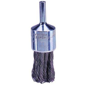 Weiler 3/4"  Knot Style End Brush .020 Wire Made in U.S.A.