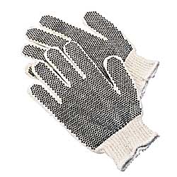 Dotted White Cotton/poly String Knit Glove (1 DOZEN)