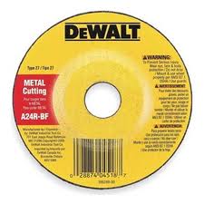 DeWALT 5" Dia. x 1/8" Size x 7/8" Arbor Metal Depressed Center Wheels 12,000 RPM Type A24R