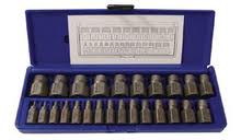 25 PC. HEX HEAD MULTI-SPLINE SCREW EXTRACTOR SET 1/8" THRU 7/8"  BY HANSON / IRWIN