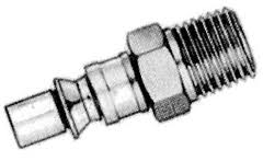 MILTON "A" Style 1/4" NPT Male Coupler Plug Made in U.S.A.
