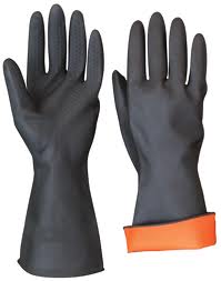 14" Industrial Quality Rubber Gloves 1 Pair