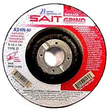 SAIT 7" x 1/4" x 7/8" Depressed Center Grinding Wheel Made in U.S.A.