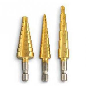 3 PC TITANIUM COATED H.S.STEP DRILL SET 3/16