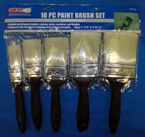 GRIP 10 pc Paint Brush Set
