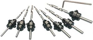 7Pc. TAPER DRILL & COUNTERSINK BIT SET SIZES: 1/8 7Pc. TAPER DRILL & COUNTERSINK BIT SET SIZES: 1/8