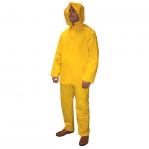 3 pc Rain Suit Heavy Duty PVC Size Large