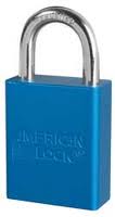 A1105B American Lock Solid Aluminum Lock Color: Blue