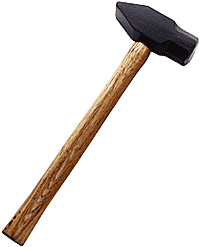 3 lb Cross Pein Hammer with wood handle