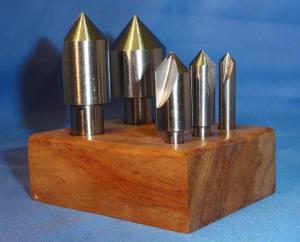 5 pc.COUNTERSINK SET High Speed Single Flute 82 Degree . Sizes: 1/4 5 pc.COUNTERSINK SET High Speed Single Flute 82 Degree . Sizes: 1/4