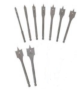 9PC WOOD BORING BIT SET 3/8