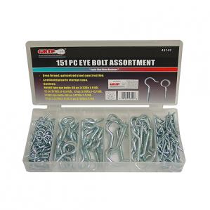 151 pc. Eye Bolt Assortment Drop-Forged Galvanized Steel (comes in plastic case)