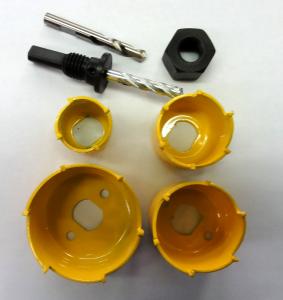 GC4-HS 7 pc Hole Saw Set Carbide Tipped  Sizes: 1 1/8