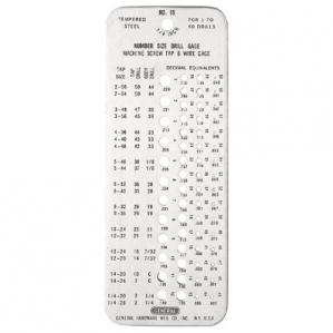 GENERAL DRILL GAGE NO.1 TO NO.60 60 HOLES MADE IN U.S.A.