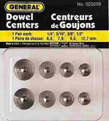 888 GENERAL 8 pc. Dowel Centers 1/4