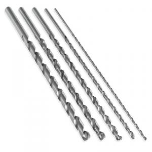 5PC. EXTRA LONG M2 HIGH SPEED STEEL DRILL BIT SET 1/8