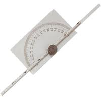 Rectangular Head Protractor/Depth Gauge (stainless steel)