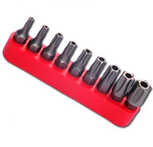 10859 9PC. 5-POINT TAMPER RESISTANT STAR BIT SET SIZES: T10 TO T50