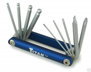 TITAN 9 pc. Ball Hex Key Set Metric 1.5MM to 6MM