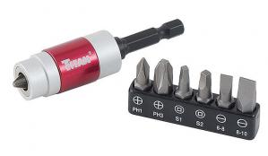 8 Pc. MAGNETIC BIT HOLDER WITH BITS 