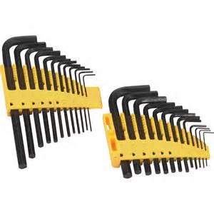 12712 TITAN 25 pc Metric & SAE Hex Key Sets Sizes: 1/16