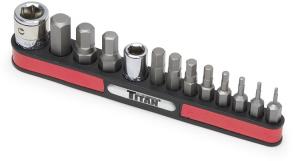 TITAN 13 pc SAE Hex Bit Set Sizes: 1/16