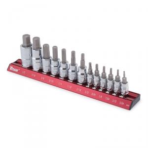 TITAN 13 pc SAE Hex Bit Socket Set