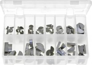 WK-99 72 pc. Woodruff Key Assortment 6 Sizes (comes in plastic case)