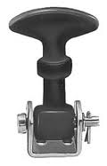 2-1/2 INCH MINI EASY GRIP RUBBER HOOD CATCH WITH BRACKET USA MADE
