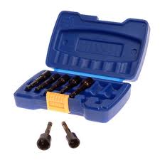 7 PC. POWER- GRIP SCREW EXTRACTOR SET BY HANSON / IRWIN