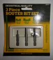 3PC ROUTER BIT SET BY HANSON / IRWIN