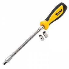 12229 Titan FLEXIBLE Hose Clamp Driver Comes with Double Sided 6pt Socket 1/4