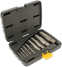 16082 Titan 9pc Screw Extractor Set With Durable Plstic Case