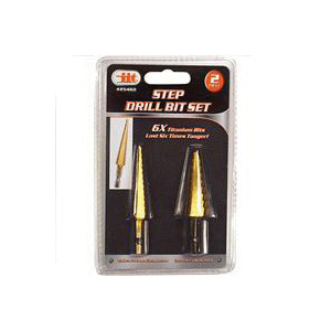 2 pc Step Drill Bit Set 