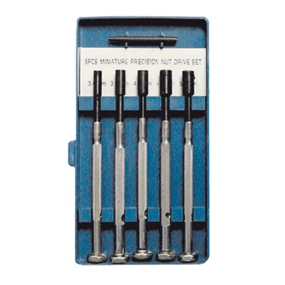 5 pc Mini Nut Driver Set SAE Sizes: 1/8