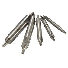 5 pc Combined Drills and Countersink 82 Degree High Speed Steel Sizes: No.1,No.2,No.3,No.4 and No.5 