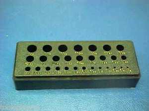 GENERAL Drill Stand Number Drills 1-60 (wire gage sizes) Made in U.S.A.