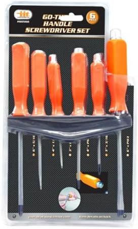 6 pc Go-Thru Handle Screwdriver Set