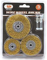 82460 5 pc Brass Wire Wheel Brush Sizes:2