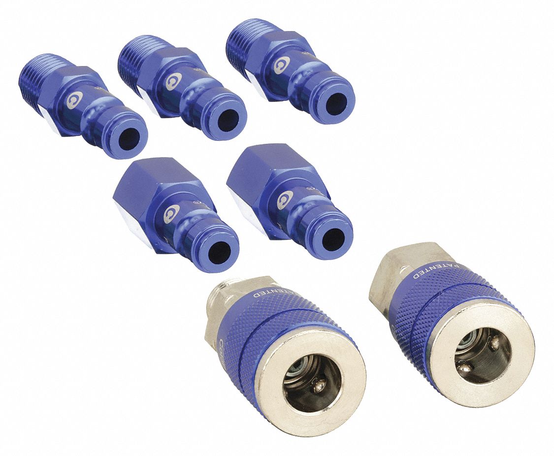7 pc. Coupler and Plug Kit Type 