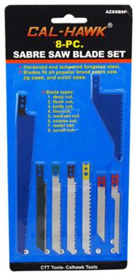 AZSSBBP 8 pc Saber Saw Blade Set