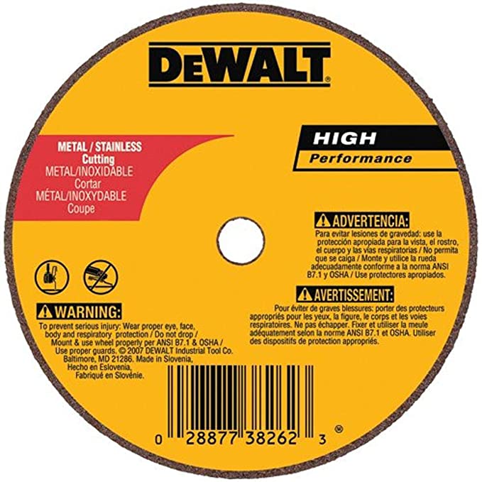DEWALT A36T Wheel, 4-Inch X 1/16-Inch X 1/4-Inch