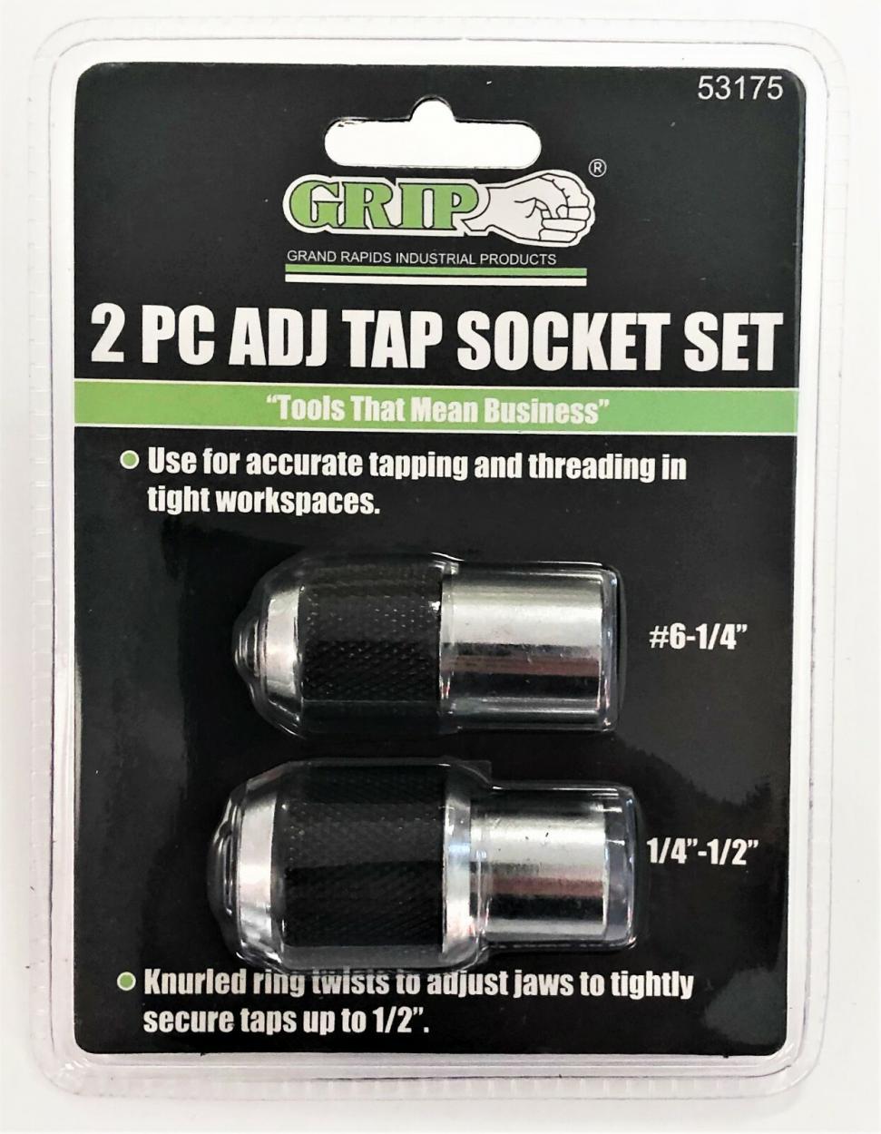 2 pc Adjustable Tap Socket Set