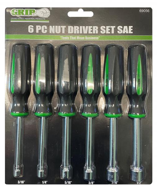 69056 GRIP  Nut Driver Set SAE Sizes: 3/16