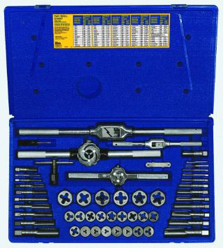 53-pc Machine Screw / Fractional Tap & Hex Die Set